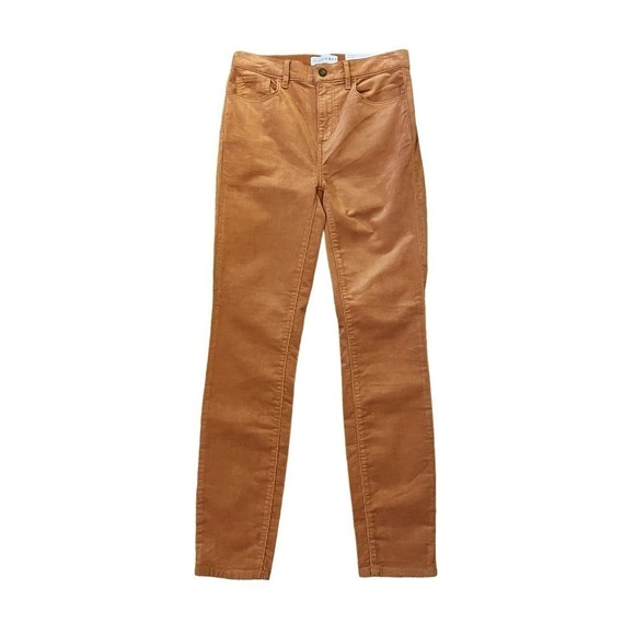 LOFT NWT Corduroys The Skinny High Rise Stretch Orange Brown Sienna Size 25 - Picture 2 of 10
